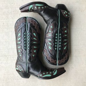 Old Gringo Monarca Vesuvio Black/Brass Boots